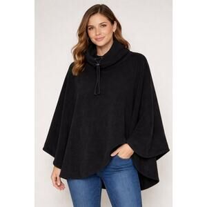 Worthington One Size Fits All Fleece Poncho/Shawl